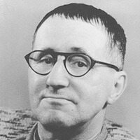 Brecht im Jahre 1954. Quelle: Deutsches Bundesarchiv